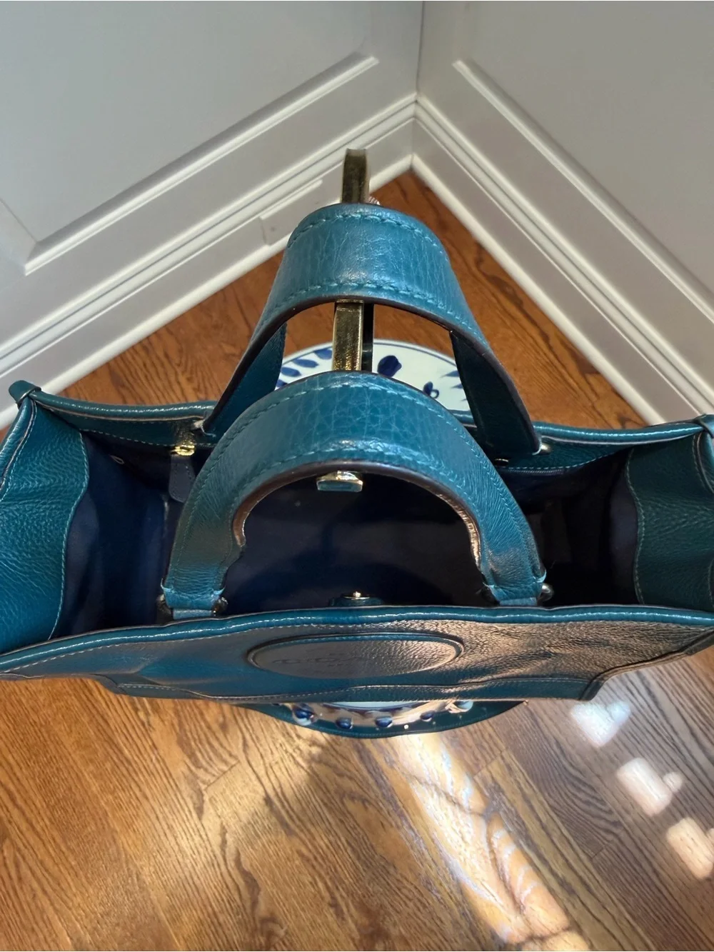 Coach Dempsey Carryall with Patch in Teal